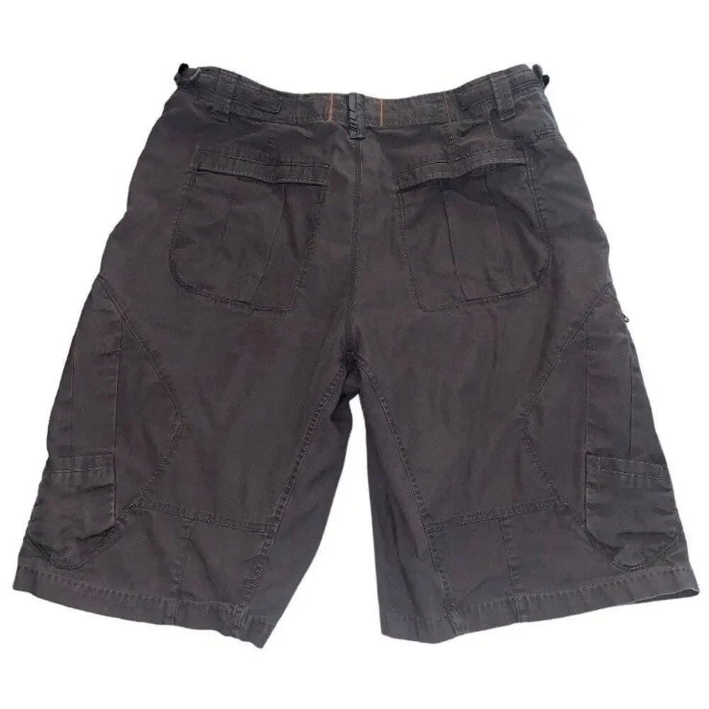 Vintage Y2K Nike Cargo Shorts Mens 36 Large Gray Baggy Silver Tag Outdoor Gorp